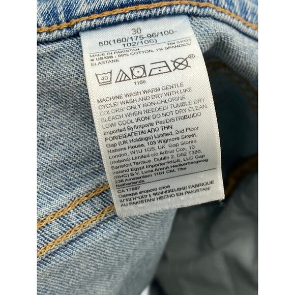 BANANA REPUBLIC Women’s Blue Medium Wash Denim Distressed High-Rise Shorts SZ 30 - Picture 11 of 12